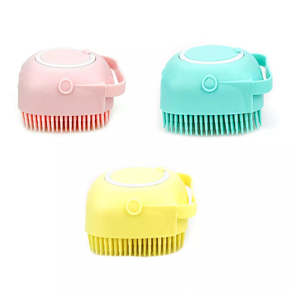 Silicone Rubber Pet Bath Massage Brush Dog Puppy Shampoo Scrubbing Cleaning Grooming Comb Scrubber Pet Supplies dropshipping#20