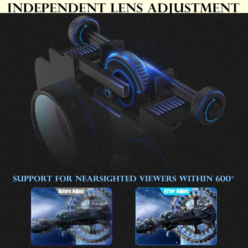 Original Virtual Reality VR Glasses Box 3D Stereo Google Cardboard VR Headset Helmet for IOS Android Smartphone,Wireless Rocker