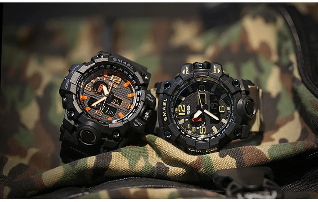 Best Selling For Men Mens Sports Multi-Function Waterproof Led Digital Quartz Wrist Watch Multifunction Military Sports Watch 시계