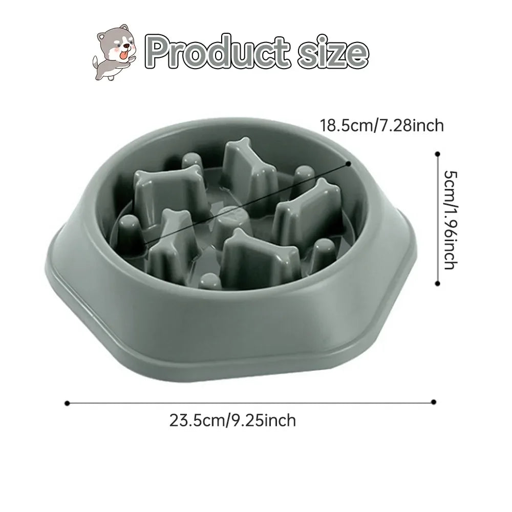 New Pet Dog Feeding Food Bowl Puppy Slow Down Eating Feeder Dish Bowl Prevent Obesity Pet Dogs Supplies Food Stora Dropshipping