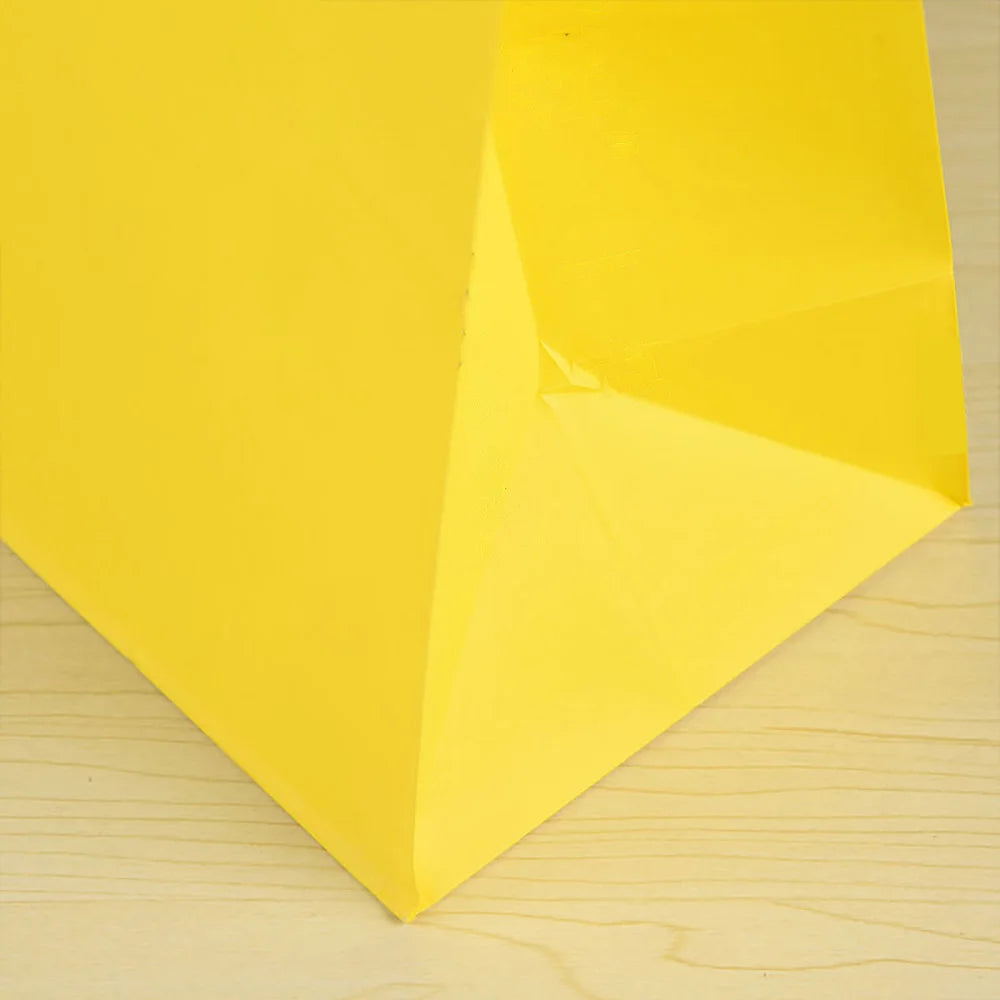 10Pcs Pure Colour Kraft Paper Gift Bags Tote Bags Kids Craft DIY Supplies