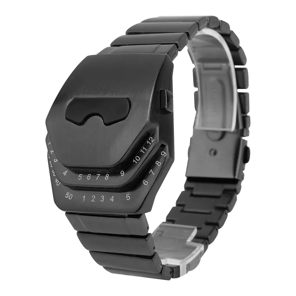 Led Cool Fashion Snake Face Dial Steel Belt Blue Analog Digital Electronic Watch Men's Digital Watch 2023 New Relogio Masculino