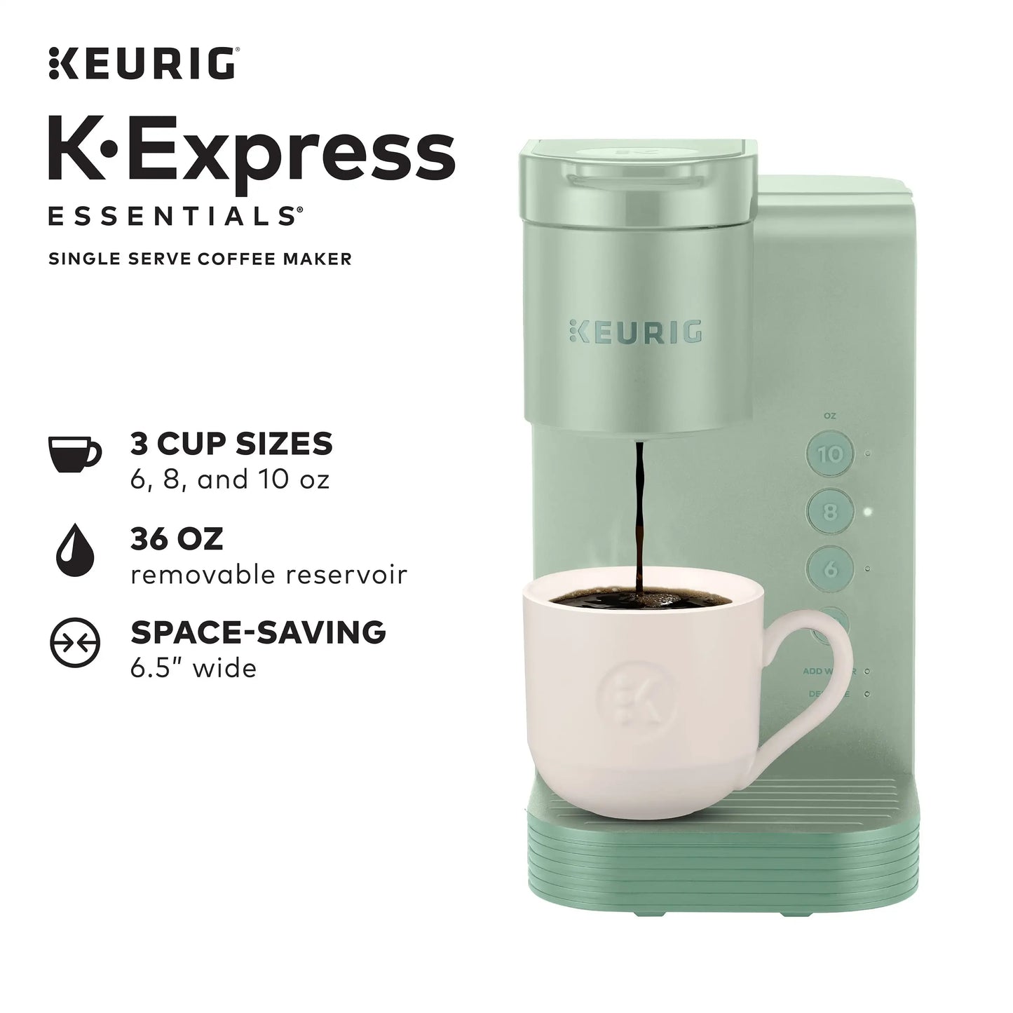 Keurig K-Express Essentials Single Serve K-Cup Pod Coffee Maker, Coffee Machines