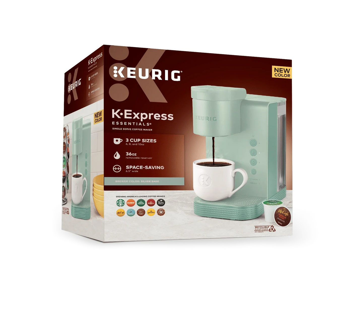 Keurig K-Express Essentials Single Serve K-Cup Pod Coffee Maker, Coffee Machines